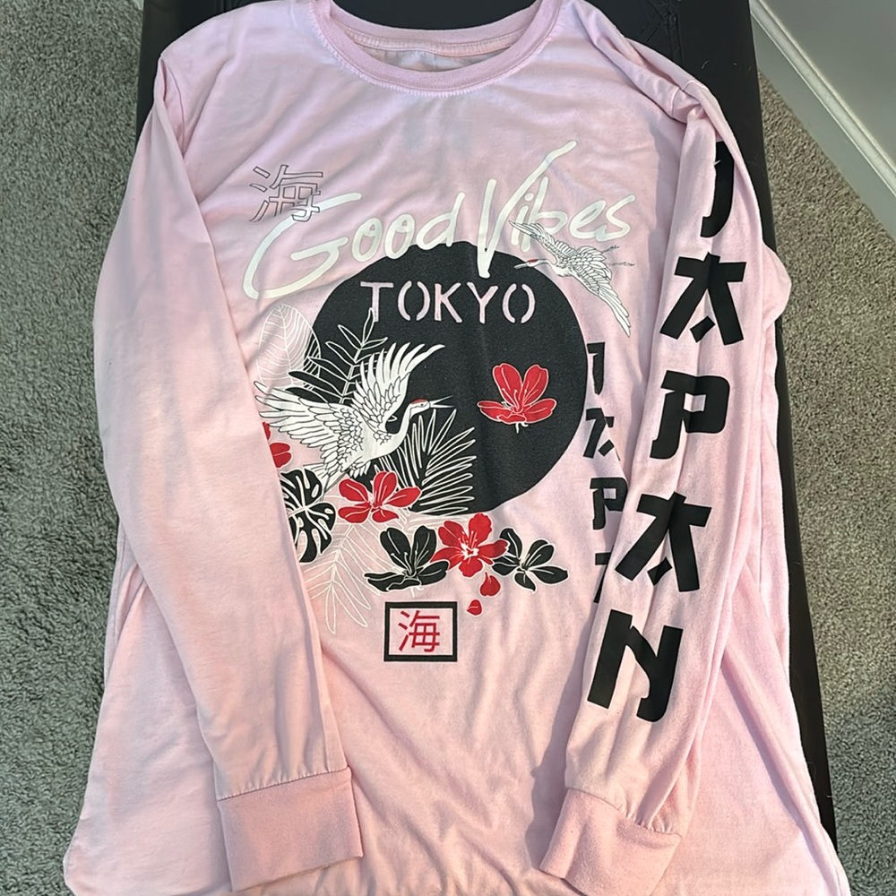 Colorful Tokyo Long-sleeve Graphic Tee